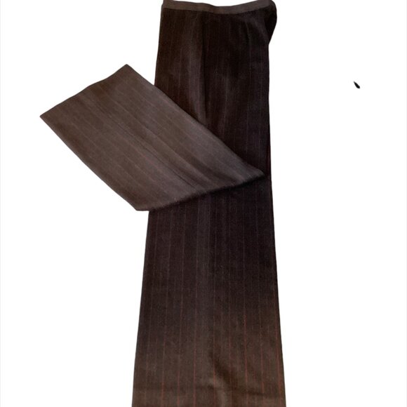 VINTAGE Laurèl 2 pc Pin Stripe Pant Suit, Sz 38, Dark Grey, Burgundy - Picture 11 of 12